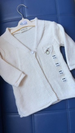 Накидка-Болеро на длинный рукав (6-9м.) Молочный (YOLA.BABY.SHOP). . фото 3 Накидка-Болеро (длинный рукав) на пуговицу - бренда Nipper.
Очень мягкий, приятн. . фото 3
