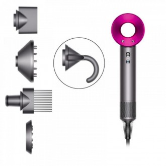 
ГАРАНТІЯ 2 РОКИФен Dyson Supersonic (Iron/Fuchsia)- П'ять насадок для укладання. . фото 3