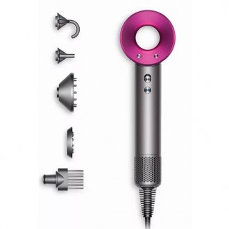 
ГАРАНТІЯ 2 РОКИФен Dyson Supersonic (Iron/Fuchsia)- П'ять насадок для укладання. . фото 2