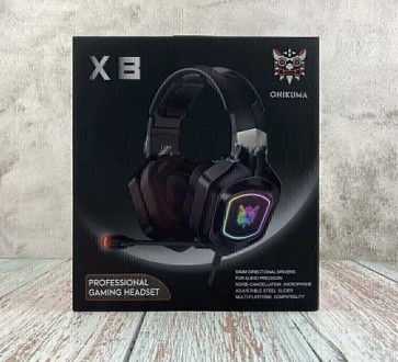 
Яскраві ігрові навушники ONIKUMA RGB X8 - ідеально підходить для всіх ігор і му. . фото 7