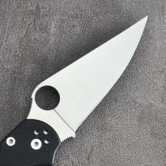 
 Нож Spyderco Para-Military 2 C81 China черный Китайский аналог ножа Spyderco P. . фото 5