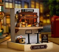 
 Конструктор 3D DIY Cute Room QT-048 Кав'ярня Coffee Time Ляльковий будинок Рум. . фото 9