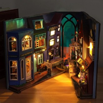 
 ✨ Ласкаво просимо в Enchanted World of Magic Spell Street DIY Book Nook!✨ Зроб. . фото 3