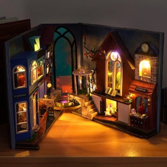 
 ✨ Ласкаво просимо в Enchanted World of Magic Spell Street DIY Book Nook!✨ Зроб. . фото 5