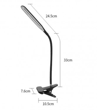 
Настольная светодиодная LED-лампа-прищепка XSD-206 сделана в оригинальном миним. . фото 4