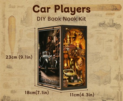 
 Book Nook Car Players Як добрий старий, наш старовинний автомобіль випромінює . . фото 5