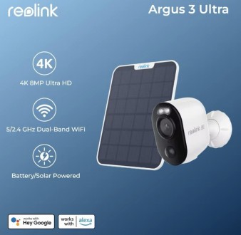 Акумуляторна камера Reolink Argus 3 Ultra

Ціна вказана за комплект з сонячною. . фото 2