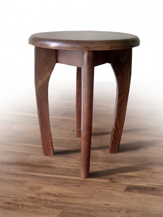 Табурет обідній КРУГЛИЙ, горіх. Львів. фото 1