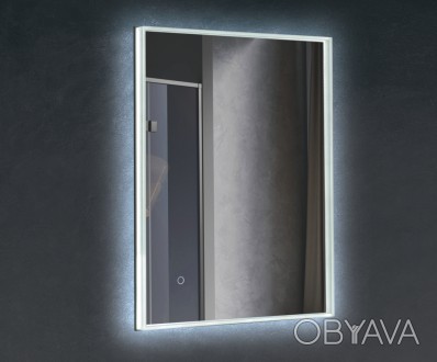 
Зеркало со светодиодной LED подсветкой. Возможность устанавливать как вертикаль. . фото 1