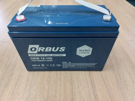 Акумуляторна батарея ORBUS 12V100Ah. Бориспіль. фото 1 Акумуляторна батарея ORBUS 12V100Ah. Бориспіль. фото 1