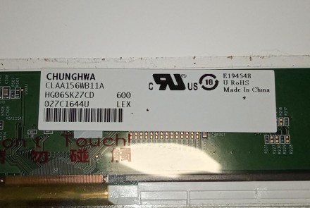 Матриця з ноутбука Acer Aspire 5742G CLAA156WB11A V.2 1366*768 40pin LED глянцев. . фото 4