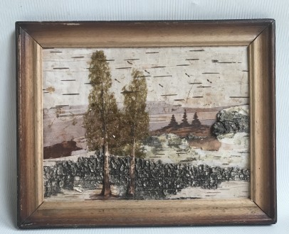 Картина Берези. Кора берези, крихта бурштину, дерево.. Одеса. фото 1 Картина Берези. Кора берези, крихта бурштину, дерево.. Одеса. фото 1