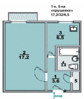  
Продам 1-о кімнатну квартиру в с. Новому. 
- 4/5поверх; 
- загальна площа 36м2. . фото 2