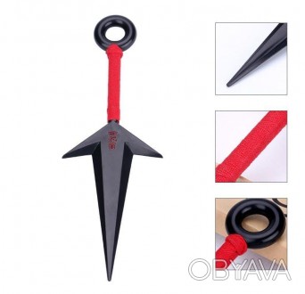 Кинжал-кунай Наруто Узумаки, косплей аксессуар, 27 см - Kunai, Naruto, Cosplay 
. . фото 1