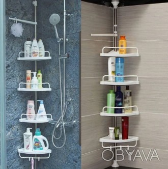 Угловая полка для ванной комнаты Multi Corner Shelf Стойка Стелаж