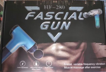 Массажер Fascial Gun HF-280 оснащен четырьмя различными формами массажных голово. . фото 8