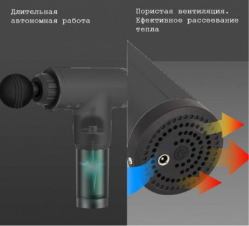 Массажер Fascial Gun HF-280 оснащен четырьмя различными формами массажных голово. . фото 7