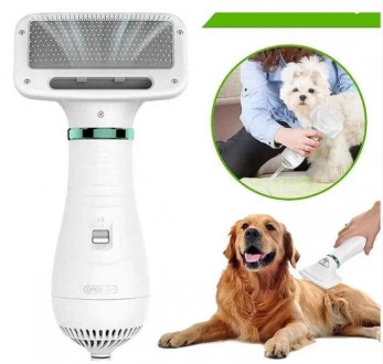 Фен-расчёска для шерсти Pet Grooming Dryer Обычные расчески и щетки, вычесывая ш. . фото 2