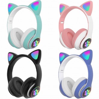 Беспроводные Bluetooth наушники с ушками с LED подсветкой AKS-28. Харьков. фото 1 Беспроводные Bluetooth наушники с ушками с LED подсветкой AKS-28. Харьков. фото 1