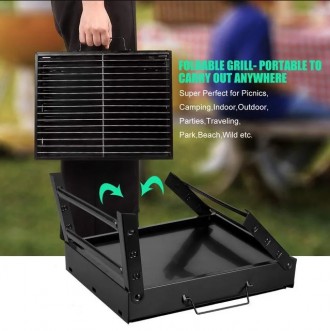 Складной барбекю гриль портативный гриль Bbq Grill Portable №A183.Это крошечный . . фото 8