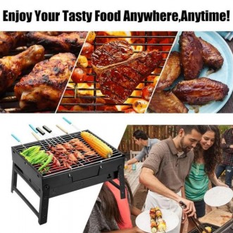 Складной барбекю гриль портативный гриль Bbq Grill Portable №A183.Это крошечный . . фото 4