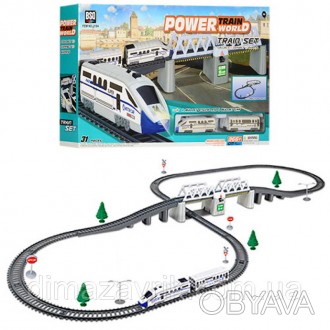 Скоростной экспресс Power Train Железная дорога 2184 светится, Локомотив, вагон,
