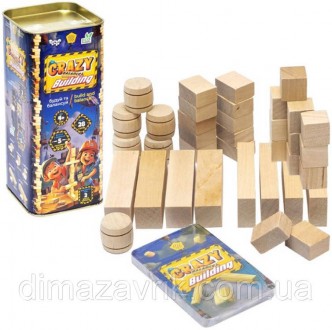 Настольная игра "Crazy Balance Building" Строительная Дженга Jenga Danko Toys 4+. Харьков. фото 1 Настольная игра "Crazy Balance Building" Строительная Дженга Jenga Danko Toys 4+. Харьков. фото 1