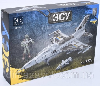 Конструктор Limo Toy KB 1148 "Военный самолет Ф16. Истребитель F16 с ракетой Sto. Харьков. фото 1 Конструктор Limo Toy KB 1148 "Военный самолет Ф16. Истребитель F16 с ракетой Sto. Харьков. фото 1