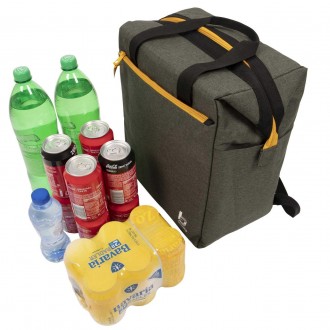 Bo-Camp Matteson 22 Liters Grey - це містка термосумка-рюкзак в індустріальному . . фото 3