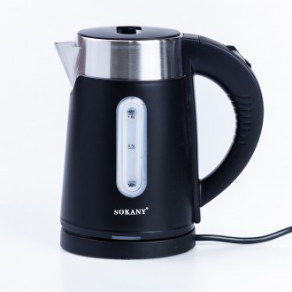 Электрочайник Sokany SK-0808B Water Kettle 1200W Black. Дніпро. фото 1 Электрочайник Sokany SK-0808B Water Kettle 1200W Black. Дніпро. фото 1