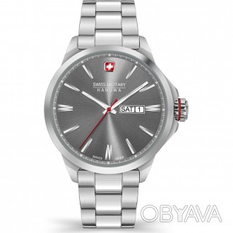 Кварцовий наручний годинник Swiss Military-Hanowa DAY DATE CLASSICТочний швейцар. . фото 1