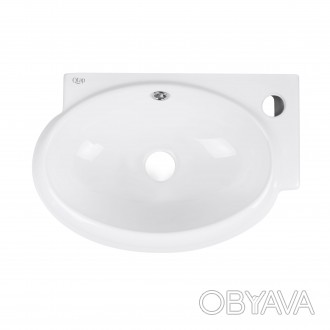 Раковина Qtap Leo QT11115011RW має ергономічну форму, виконана з якісної керамік. . фото 1