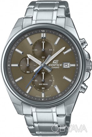 Кварцовий наручний годинник з колекції CASIO EDIFICE
 Серія EFV-610
 Модуль 5345. . фото 1