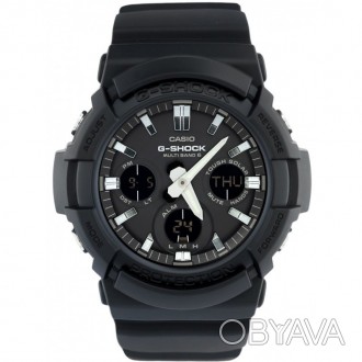 Протиуданий годинник CASIO G-SHOCK
 Серія GAW-100
 Модуль 5445 Сонячне живлення . . фото 1