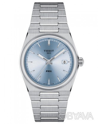 Швейцарський наручний годинник TISSOT PRX
 Точний кварцовий механізм
 Корпус та . . фото 1