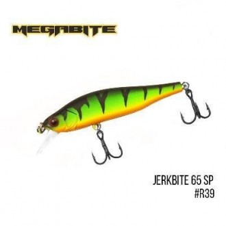 Воблер Megabite Jerkbite 65 SP (65 mm, 5.9 g, 1.0 m) (R39). Сумы. фото 1 Воблер Megabite Jerkbite 65 SP (65 mm, 5.9 g, 1.0 m) (R39). Сумы. фото 1