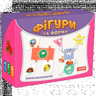 Увлекательная настольная игра "Фігури" 0581 – детская забава, которая познакомит. . фото 2