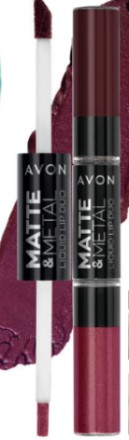 Жидкая губная помада 2-в-1 «Матовый+Металик» Nude Glamour. Днепр. фото 1