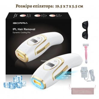 Фотоэпилятор IBBORIA IPL Hair Removal Gold (BR223). . фото 8 Мощный фотоэпилятор с увеличенным ресурсом лампы 999 999 вспышек IBBORIA IPL Hai. . фото 8