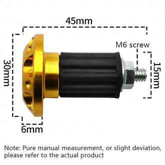 Заглушки на кермо мотоцикла та велосипеда чорні.
Кріплення на трубку керма.
Зати. . фото 5