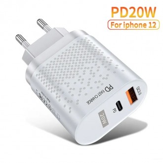 Мережевий адаптер pd 20w Type C і 1 USB зарядний пристрій. Тетіїв. фото 1 Мережевий адаптер pd 20w Type C і 1 USB зарядний пристрій. Тетіїв. фото 1
