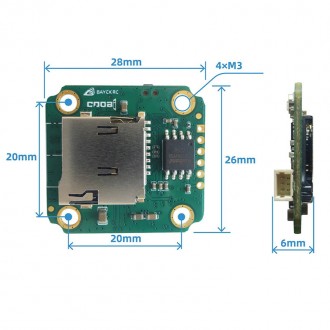 FPV відеореєстратор модуль COOAI DVR-PCB мініатюрний 5-30V, PAL/NTSC/AHD720P для. . фото 4