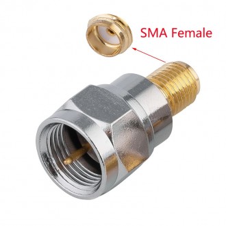 SMA переходник Unitoptek SMA-SF/FM, SMA female - F male, для подключения RF кабе. Кропивницкий. фото 1 SMA переходник Unitoptek SMA-SF/FM, SMA female - F male, для подключения RF кабе. Кропивницкий. фото 1