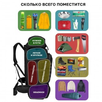 Тактичний рюкзак 4в1 (70л) – ідеальний вибір для туристів та військових!
. . фото 8