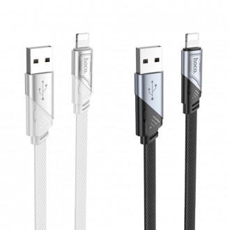 Кабель зарядки Hoco U119 USB to Lightning (2.4A) (1.2М) для пристроїв IP iOs App. . фото 4