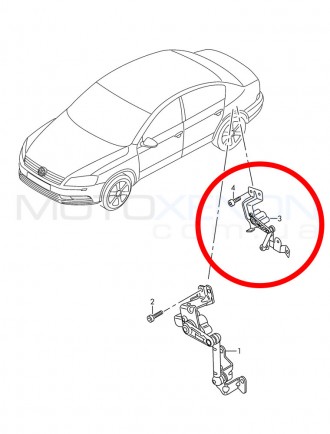  Датчик корректора фары, положения кузова в сборе VW Passat, Tiguan, Golf (датчи. . фото 5