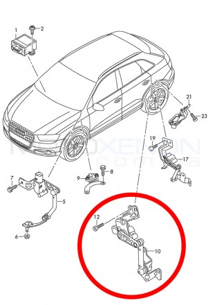Датчик положення кузова в зборі Audi A3, Q3 (датчик рівня полу, датчик крену, да. . фото 5