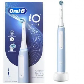 Електрична зубна щітка Oral-B iO Series 3 iOG3-1A6-0-IСe-Blue. Київ. фото 1 Електрична зубна щітка Oral-B iO Series 3 iOG3-1A6-0-IСe-Blue. Київ. фото 1