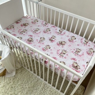 Простынь на резинке Baby Comfort 120*60 см бязь Жираф розовый. Одесса. фото 1 Простынь на резинке Baby Comfort 120*60 см бязь Жираф розовый. Одесса. фото 1