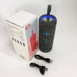  Портативна Bluetooth колонка TG619C FM-радіо USB/TF з ремінцем. DZ-880 Колір: с. . фото 9